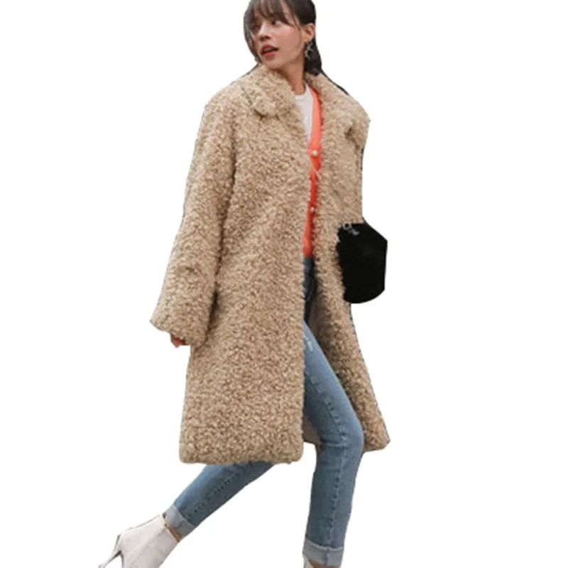High Quality Parker Lamb Wool Real Female Coat 2022 New Winter Casual Thick Warm Solid Color Women Fur Coat Real Fur Coat NBH452