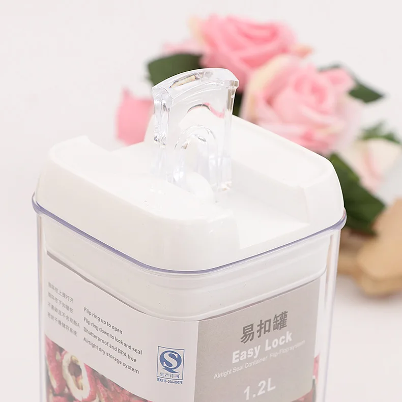 storage box Storage tanks Multi-capacity plastic food kitchen containers Transparent Sealed Cans snacks dried fruits multigrain | Дом и сад