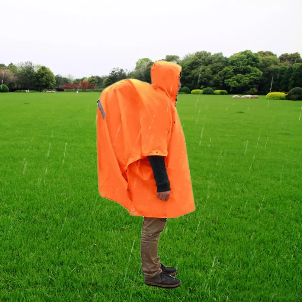 Многофункциональный унисекс плащ рюкзак дождевик пончо коврик для пикника