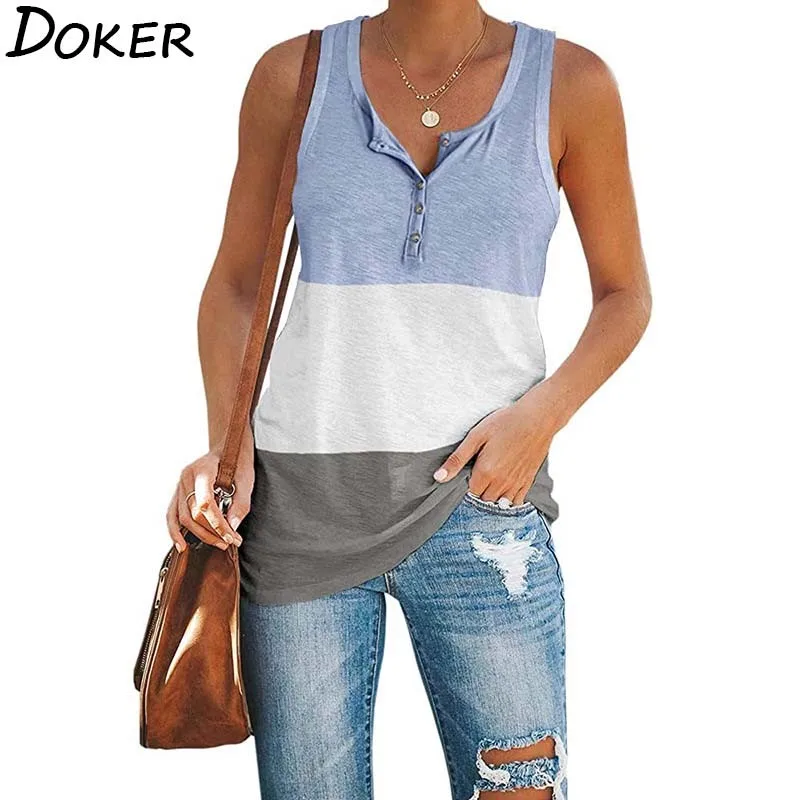 

2021 Summer Vintage T Shirt Women Fashion Patchwork Plus Size O Neck Casual Streetwear Oversized Tee Shirt Loose Sleeveless Tops