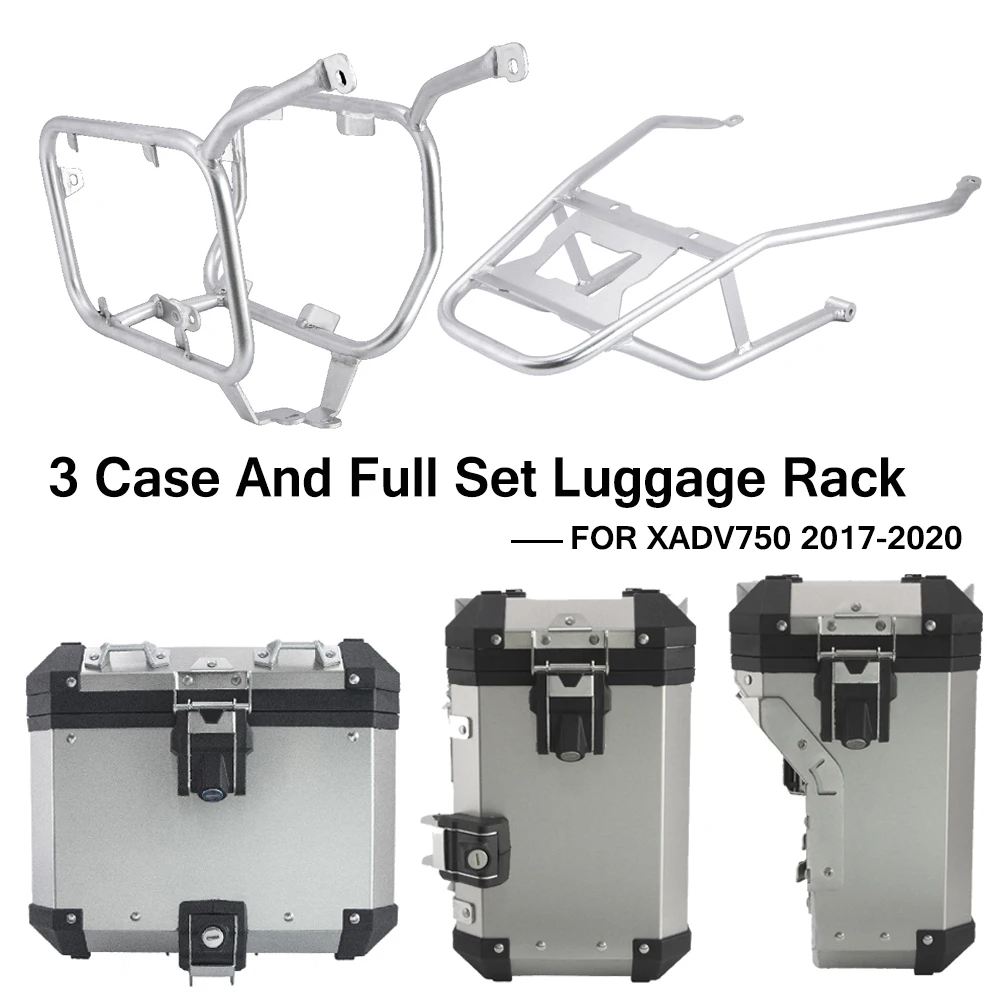 

Aluminum Box For Honda XADV 750 2020 XADV750 2017 2018 2019 2020 Motorcycle Top Case Panniers Saddlebag Bracket Luggage Box Rack