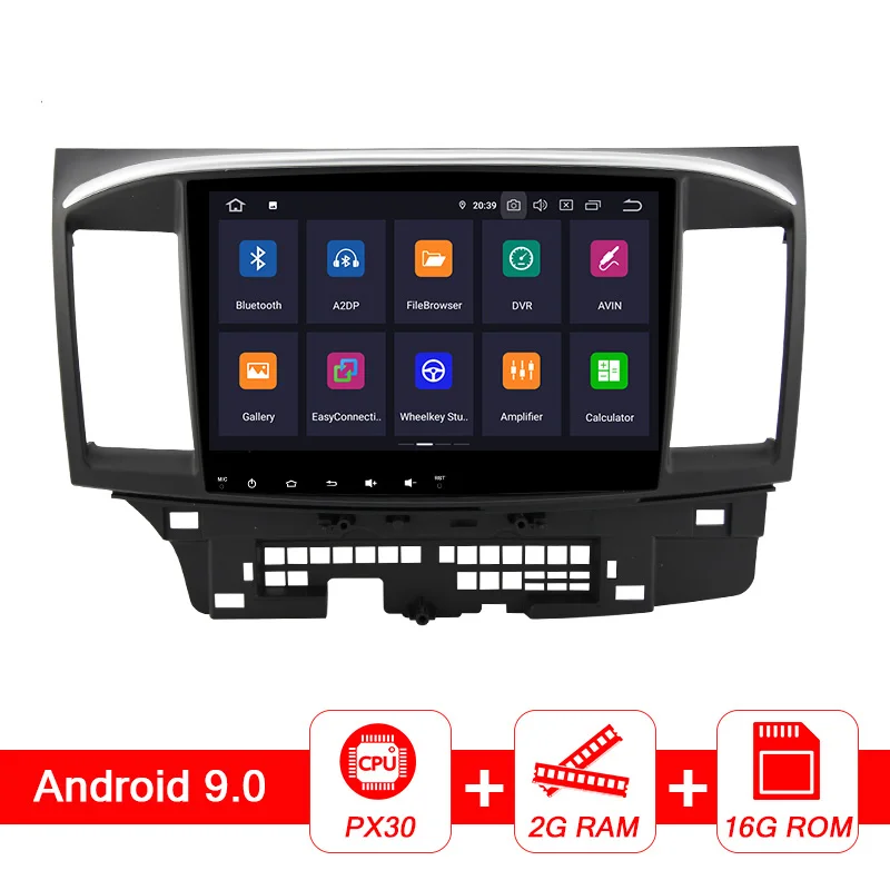 No Canbus Автомобильный мультимедийный плеер AUTOTOP 10," 2din Android 9,0 для Mitsubishi Lancer Galant Fortis, автомагнитола RDS, Wifi, Mirrorlink, BT, без DVD - Цвет: No Canbus