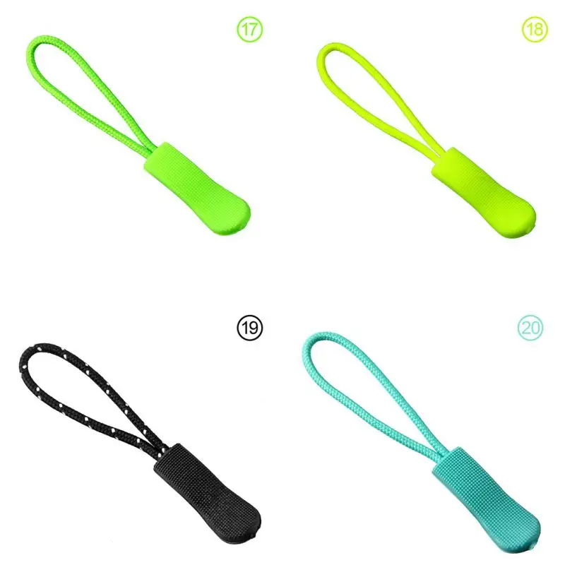 Hw10pc/лот цвет молния тянуть мешок тактический рюкзак Конец подходит веревка тег