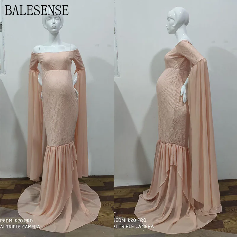 Беременных Для женщин русалки длинное платье макси с открытыми плечами