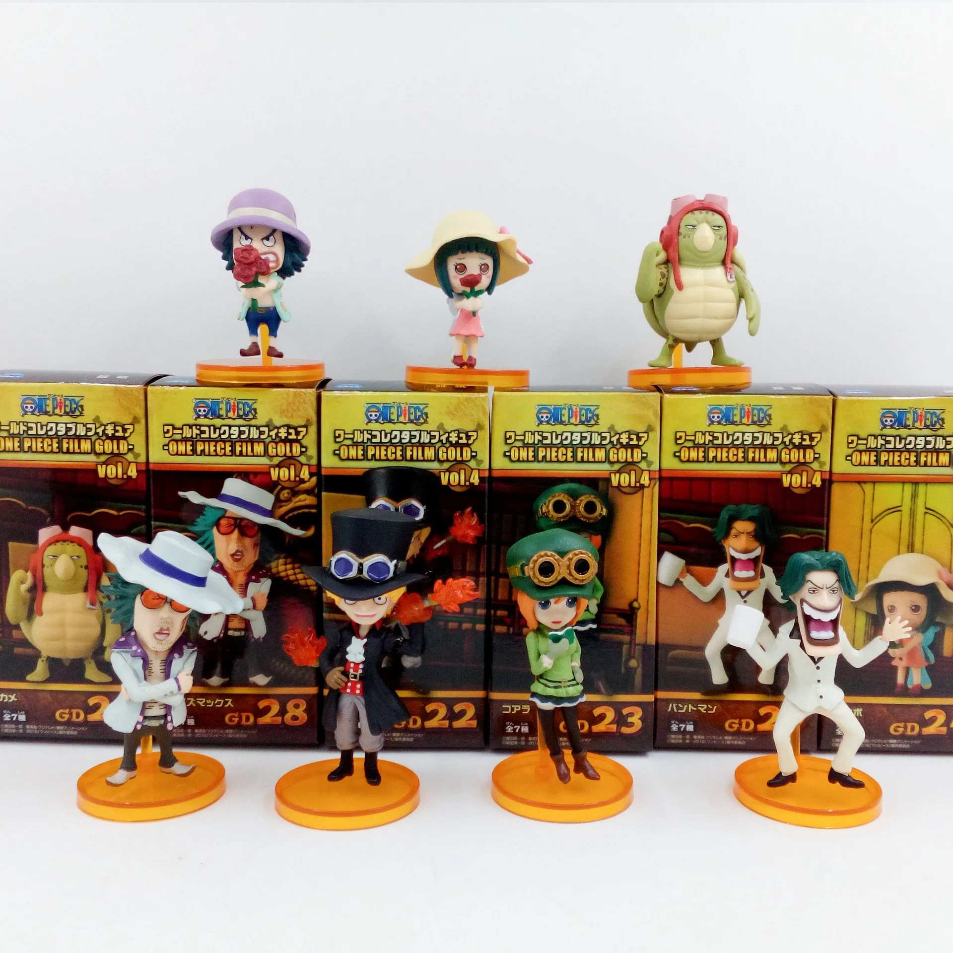 Экшн фигурка аниме Zero ONE PIECE Sabo Koala Leisz Max WCF Film GOLD Vol.4 7 шт./компл. мультяшная мини