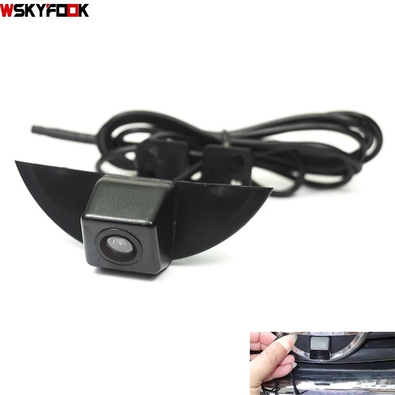 Закрывает 180deg CCD HD фронтальная Фирменная камера с логотипом для Nissan X-trail Qashqai Tiida Teana Sylphy Sentra Pathfinder фронтальная камера