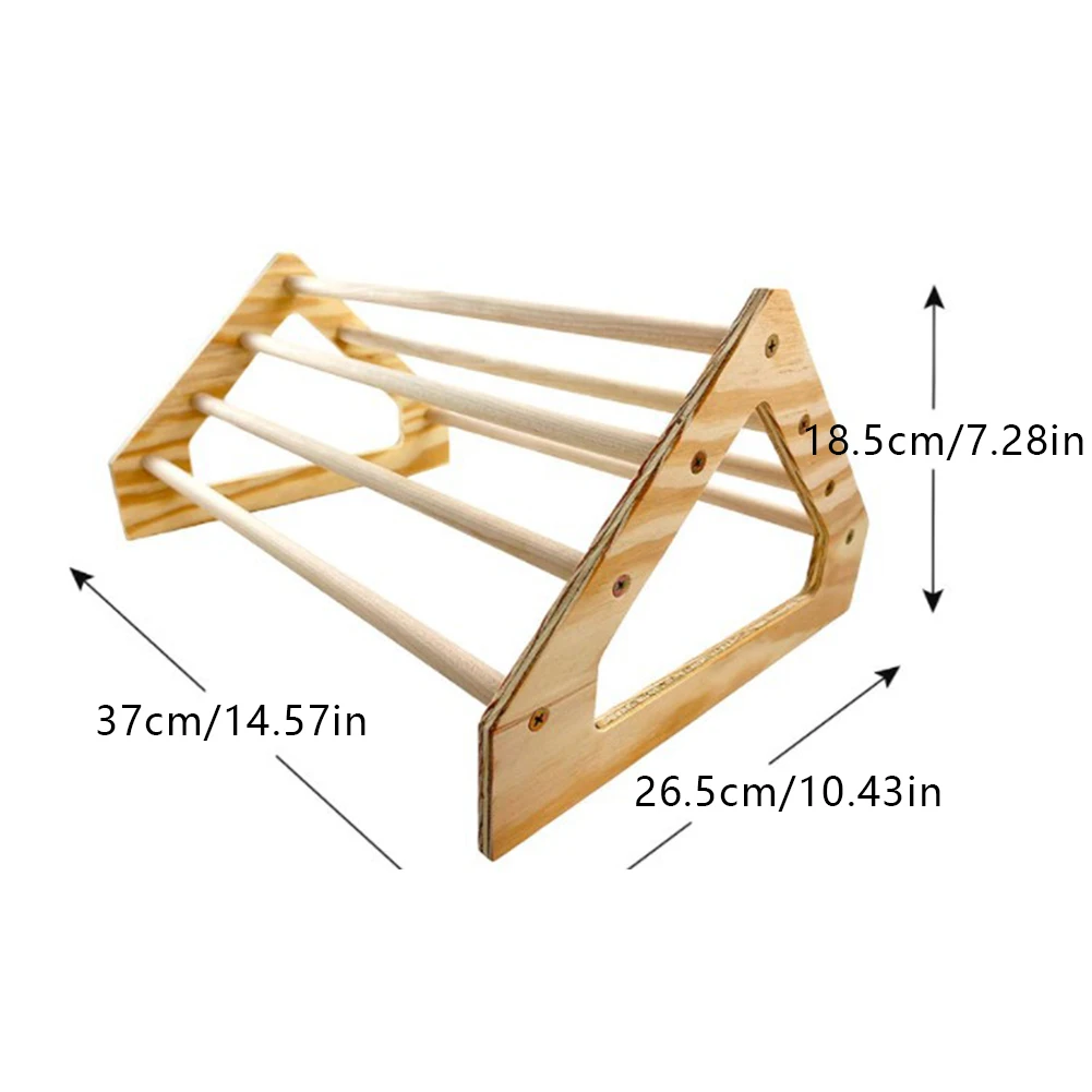 

Pet Perch Stand Chicken Roosting Bars Chick Wooden Swing Stand Triangle Chicken Toys For Chicks Home Pet Placement Decoration