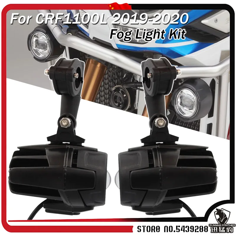 Fog Lights Motorcycle Accessories LED Auxiliary Fog Light Driving Lamp For Honda CRF1100L Africa Twin CRF 1100 L 2019 2020