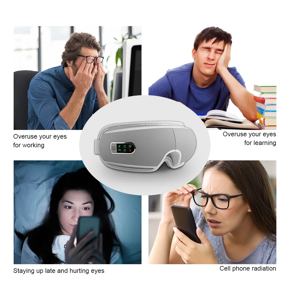 

Electric Eye Mask Sleep Massage 5 Model Air Pressure Bluetooth Vibration Heating Beauty Eyes Care Sleeping Mask Eye Massager
