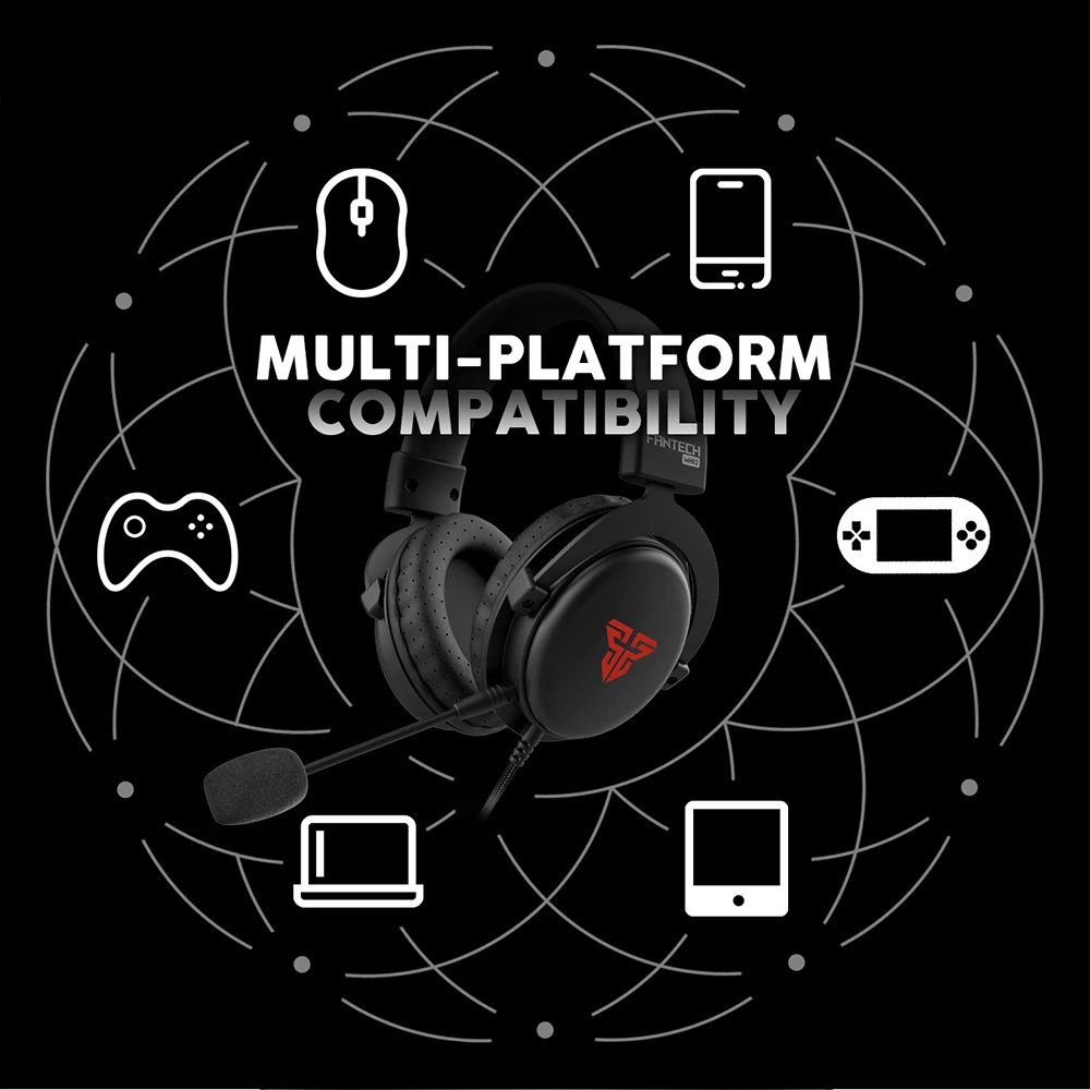 Проводная гарнитура FANTECH MH82 для геймеров ПК 3 5 мм PS4 с объемным звуком и HD