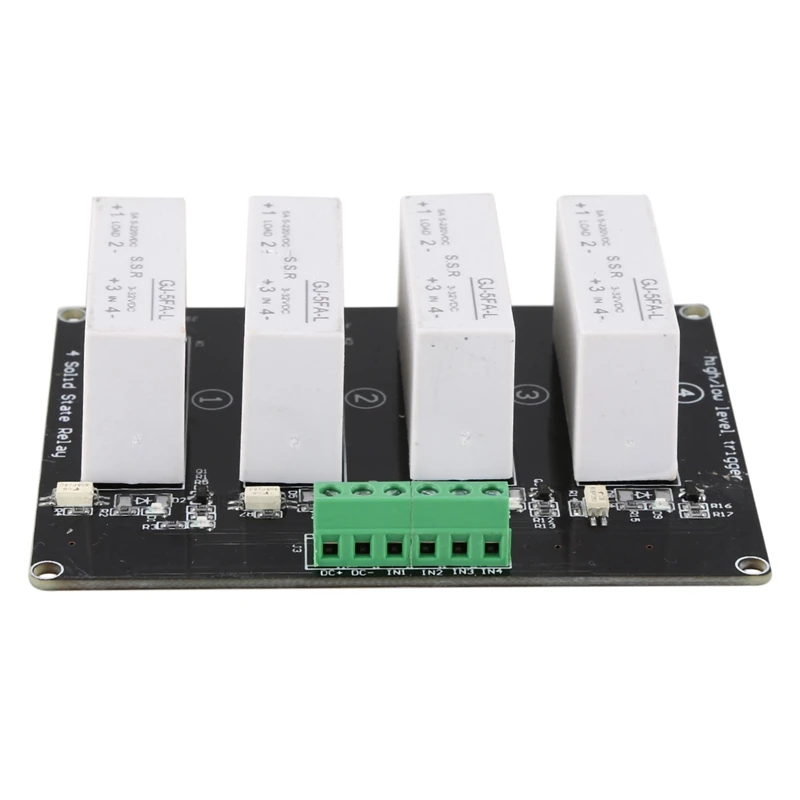 4-канальное твердотельное реле SSR с высоким и низким триггером 5A 3-32V для Arduino UNO R3 |