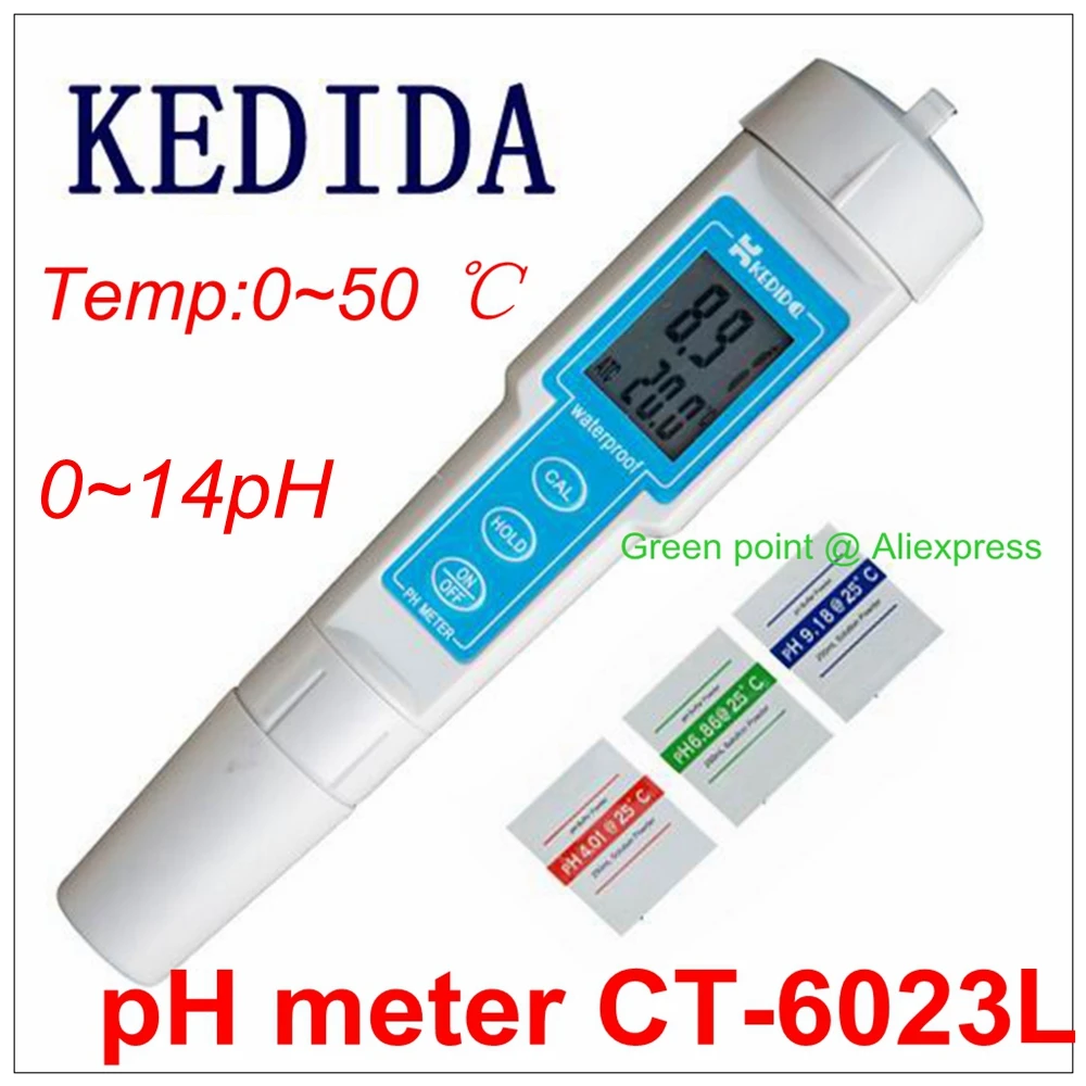 Новый CT 6023L ручка Водонепроницаемый рН метр цифровой прибор для измерения уровня