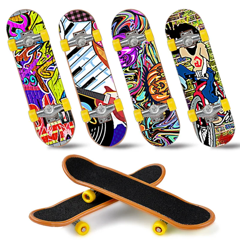 

High Quality Cute Party Favor Kids children Mini Finger Board Fingerboard Alloy Skate Boarding Toys Gift Random