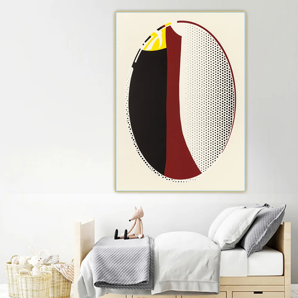 Citon Roy Lichtenstein 》 зеркало 1972 поп арт на холсте картина маслом Художественная