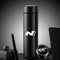 for hyundai n line i30 tucson sonata 500ml intelligent thermos coffee cup temperature display stainless steel vacuum water cup