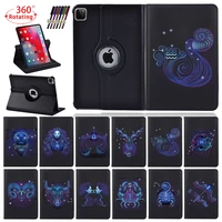 360 rotating tablet case for apple ipad pro 9 7 2015pro 10 5 2017pro 11 2018pro 11 2020 folding stand cover pu leather case