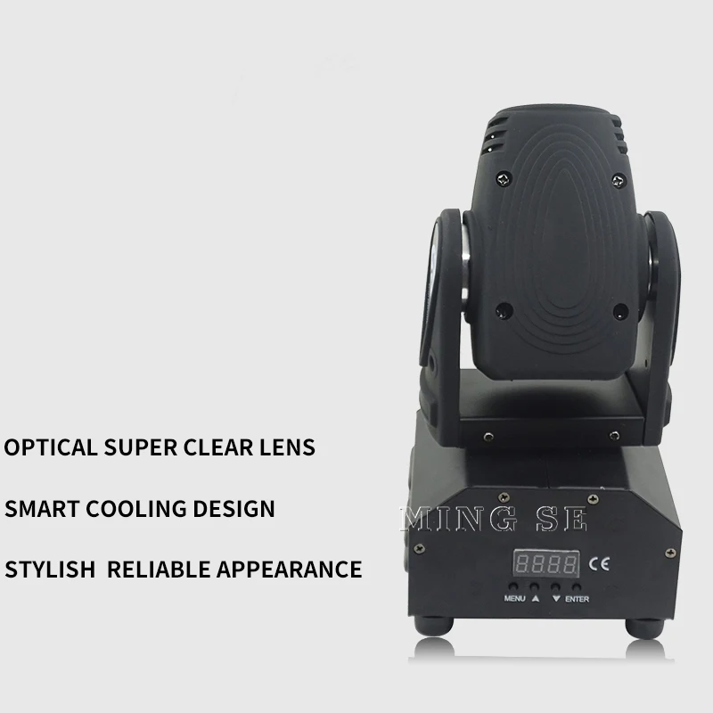 Мини 10 Вт светодиодный Луч Moving головной светильник RGBW 4in1 для вечерние диско