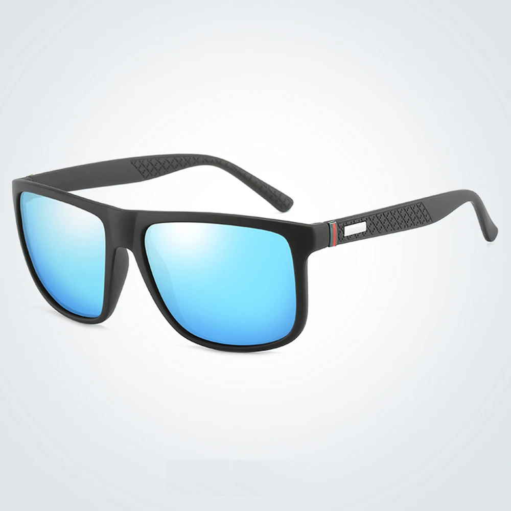 

Polarized Blue Mirror Man Sunglasses Oversized UV400 Male Driving Sunglasses Come With Box