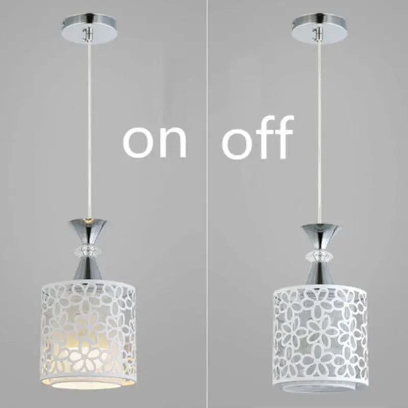 

Modern Crystal Hollow Petal Pattern Ceiling Light Pendant Lamp Cover Dining Room Chandelier Decor QXNA