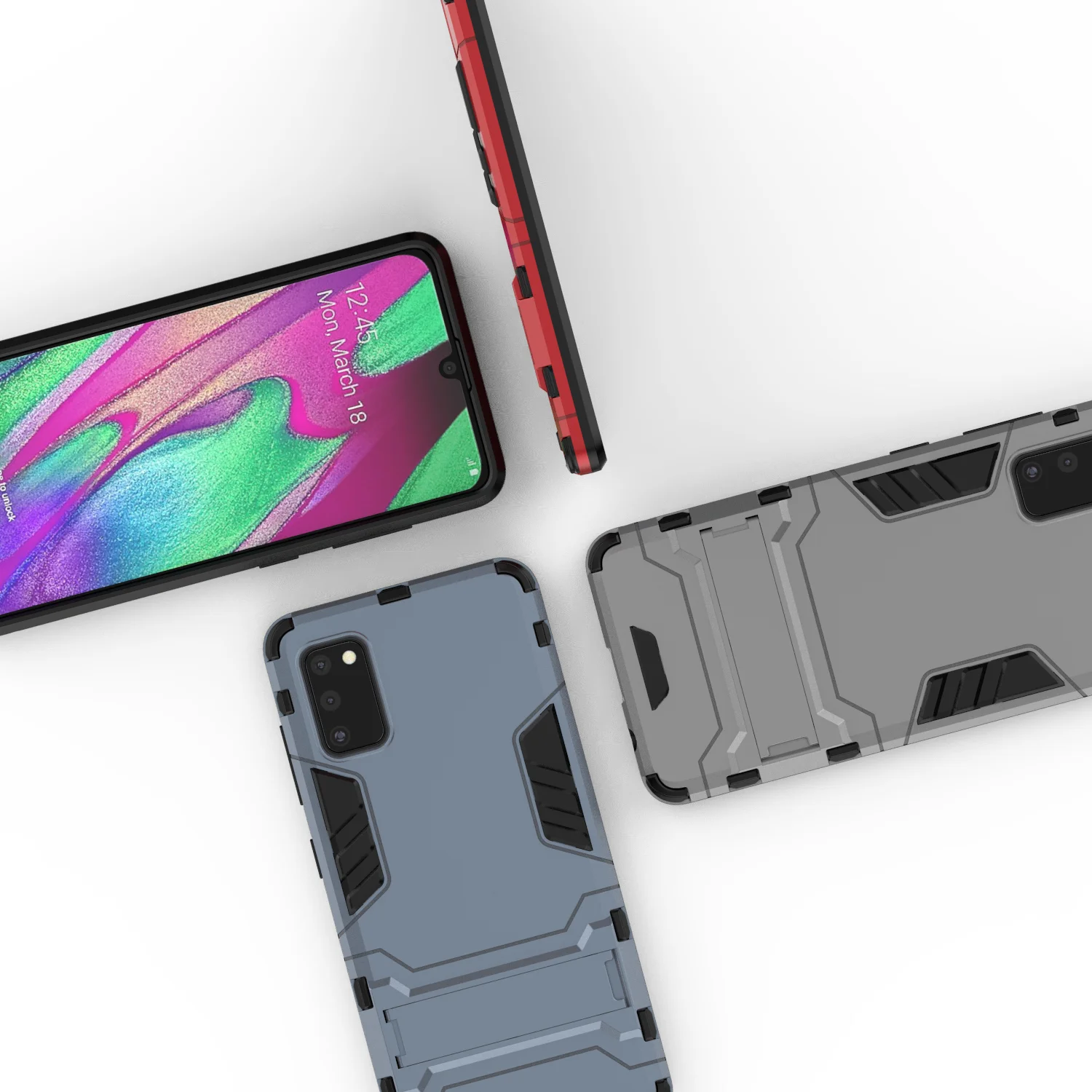 OUDINI задняя крышка Подставка Броня противоударный чехол для Samsung Galaxy A41Case|Бамперы|