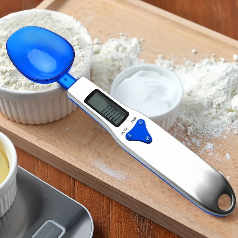 

Digital Scale Spoon LCD Display Kitchen Spoon Scale Electronic Measuring Spoon Scales with 3 Detachable Weighing Spoons VA88