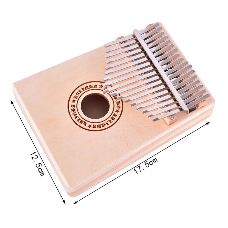 

17 Key Kalimba Finger Piano Mahogany Thumb Piano Mbira Musical Instrument Africa Instrumento Musical