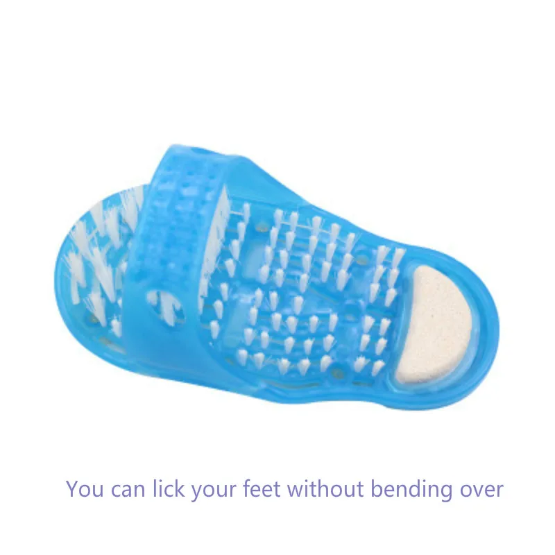 Пластиковые массажные тапочки для ванны и душа обувь щетка пемза из камней