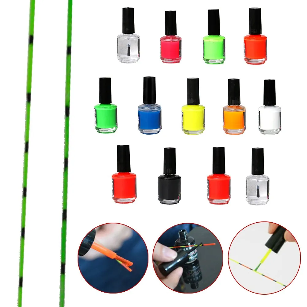 

1pc 15ml High Visibility Fishing Float Tip Paint Fast Dry Floats Tail Repairing Painting Iscas Pesca Fish Tackle Accessories