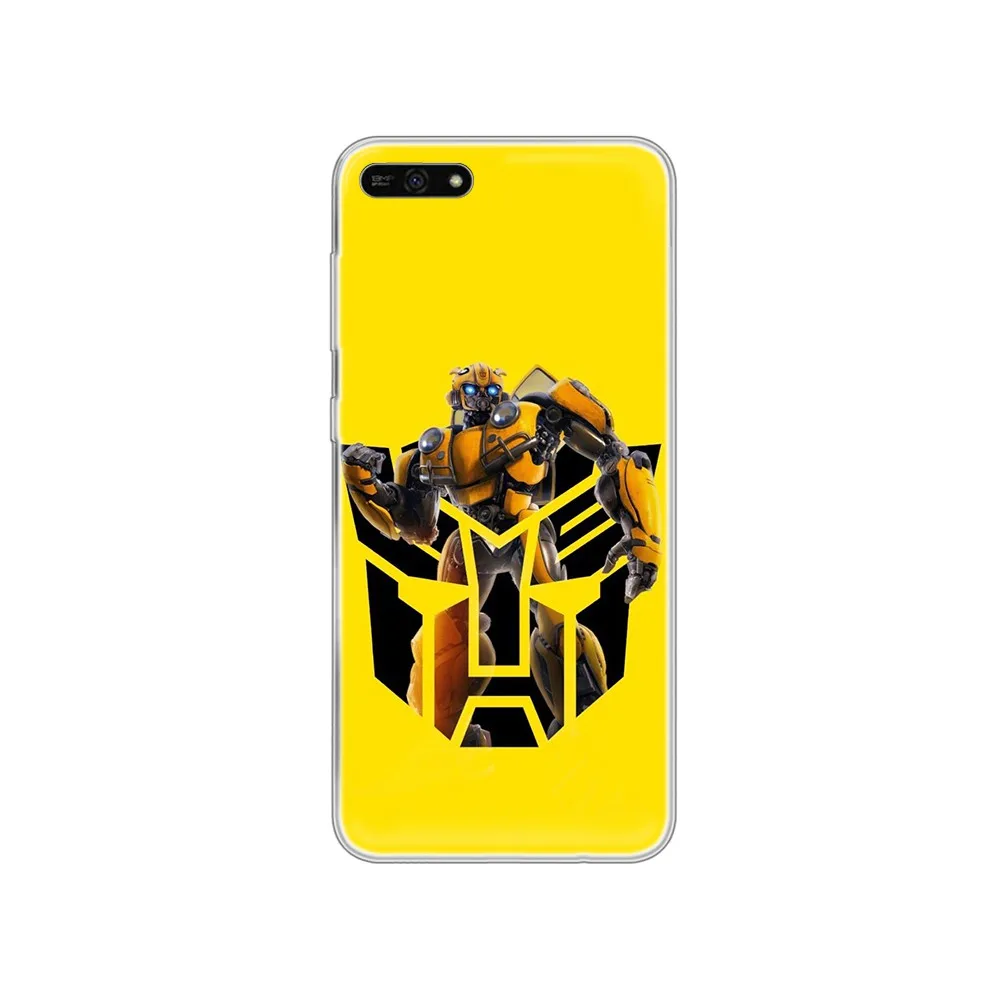 Прозрачный чехол для телефона с трансформерами Bumblebee autobot funda HUAWEI honor mate 7A 8S 8X 9 9X 10 20