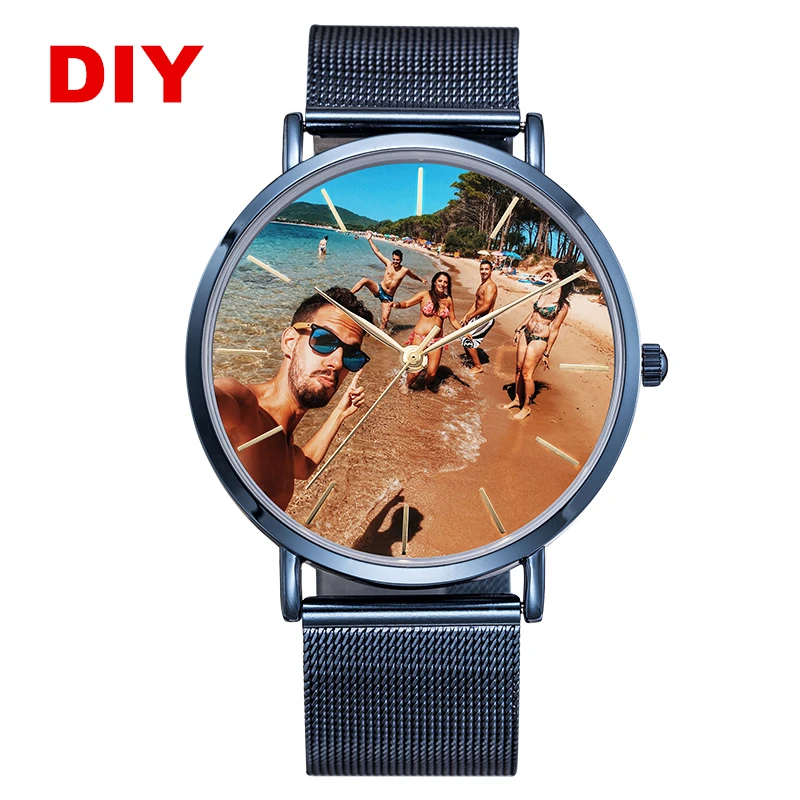 

Часы мужские/женские/мужские, 1 шт., для самостоятельной сборки, с вашим фото, логотипом, подарок для парня, Прямая поставка