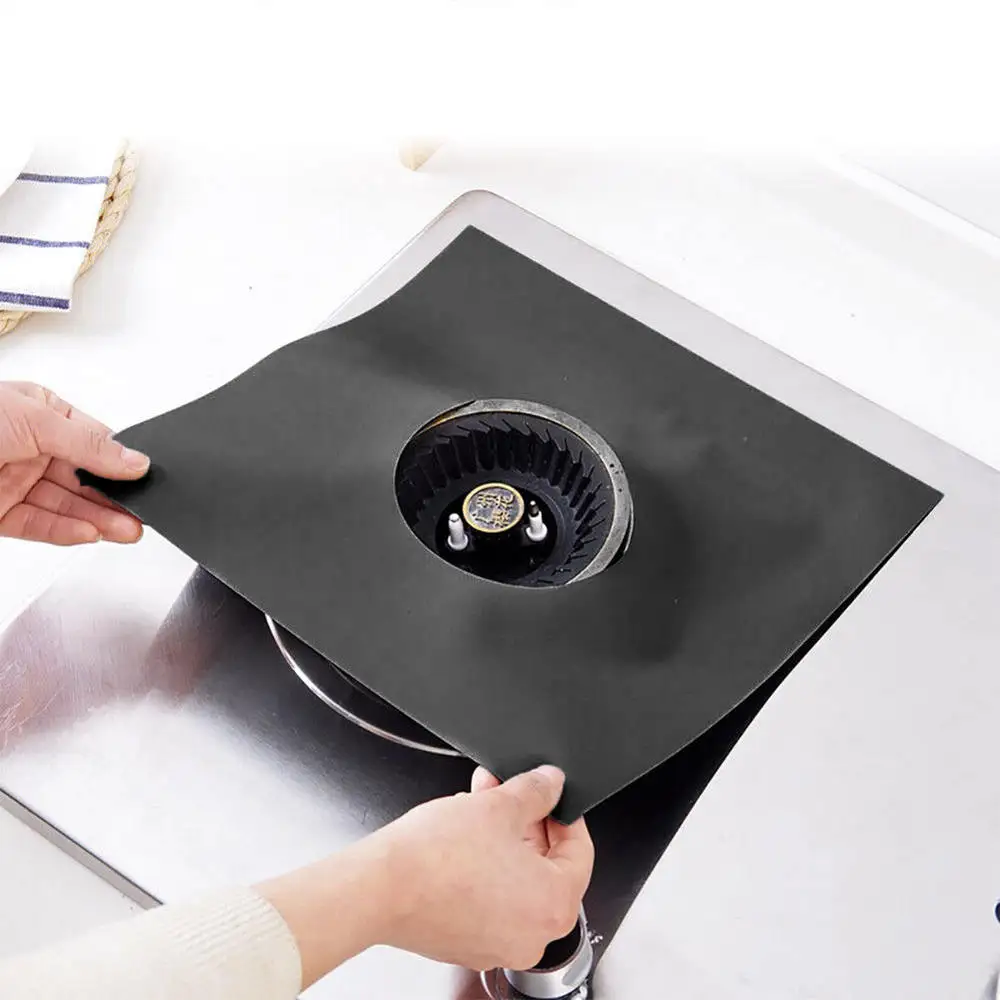 

2 4pcs Utensils For Kitchen Fittings Novel Accessories Gas Cooker Stove Protector Adaptable Silicone Lid Covers Lids Accessory