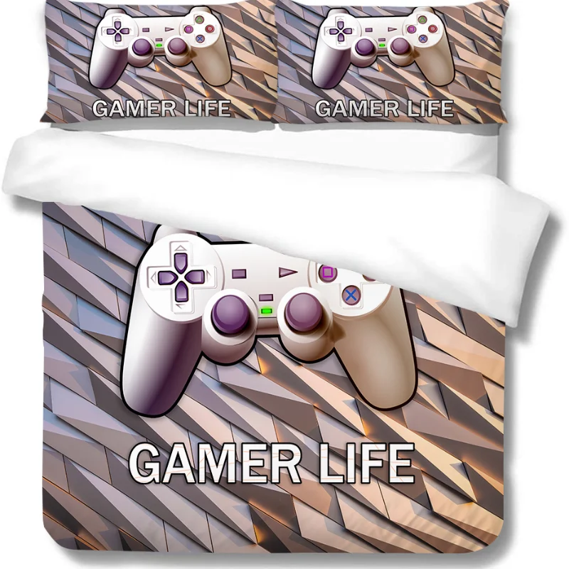 

3D Bedding Set Game Handle Xbox Single Boys Duvet Cover Set Fashionable Soft 2/3 Pcs Highend Bedclothes Bed Set Queen Size