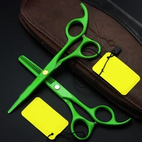 purple dragon professional salon barber scissors green color hair scissors 5 5 inch hairdressing and cutting scissors set