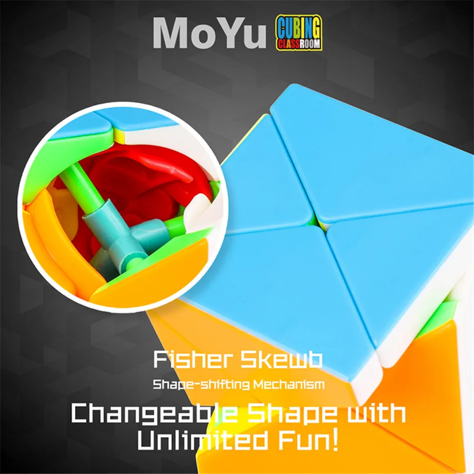 Moyu Cubing Classroom X Fisher Skew Magic Cube 2x2 Speed Профессиональные игрушки-головоломки для детей