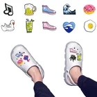 Симпатичные украшения для обуви из ПВХ, 1 шт., яйцо-пашот, пиво, Пончик, украшения для обуви, браслеты, подарок для детей