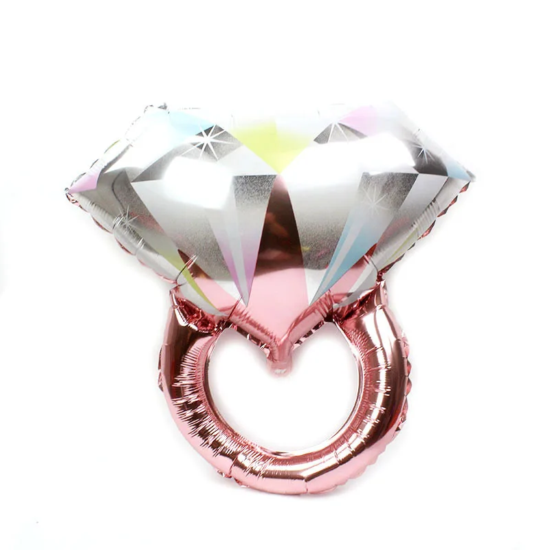

Rose Gold Diamond Ring Foil Balloons Kids Helium Air Ball Toys Mariage Anniversaire Decoration Wedding Ballons Party Supplies