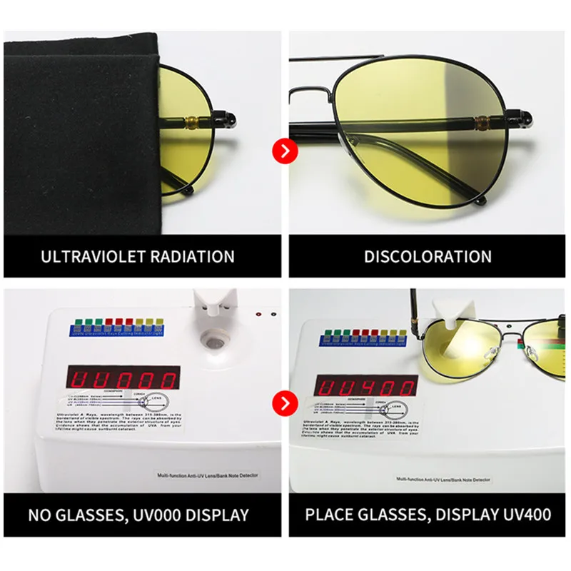 Очки ZHIYI с ночным видением для мужчин и женщин классические поляризационные