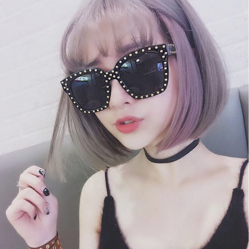 Очки с шипами солнцезащитные очки Классические винтажные женские 2020 красочные |