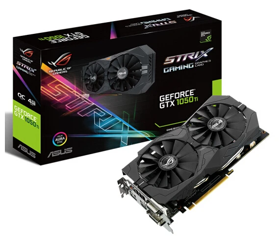 Видеоигра Asus ROG игровой процессор GTX1050Ti 4G для игр с принтом в виде