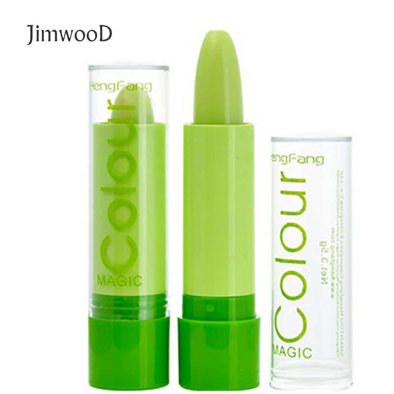 Jimwood Magic Colour Temperature Change Color Makeup Lip Balm Moisturizing Natural Plant Sphere lip gloss Lipstick lip smacker