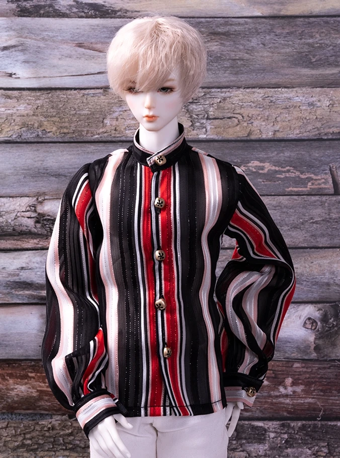 

BJD doll clothes suitable for 1/3 1/4 POPo68 size striped shirt doll accessory