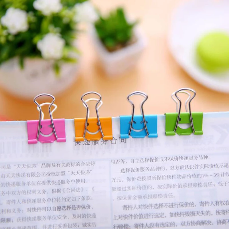 Закладка для документов в виде смайлика 10 шт металл|Скребки| |