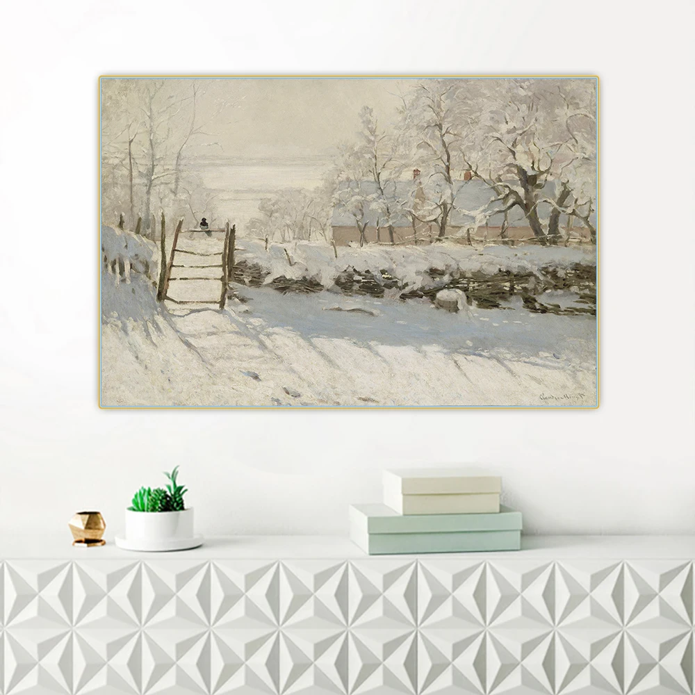 Цитон Клода монета magthe Magpie 1869 Canvas Холст Картина маслом художественное оформление