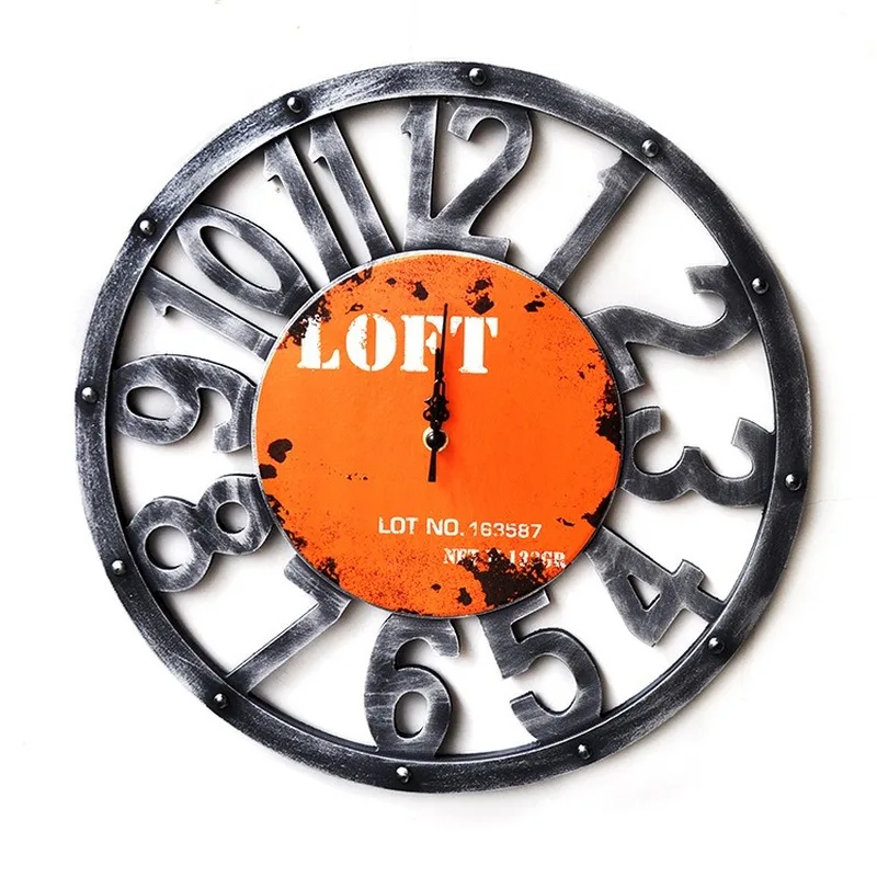 Декоративные винтажные настенные часы американский кантри деревянные ремесла