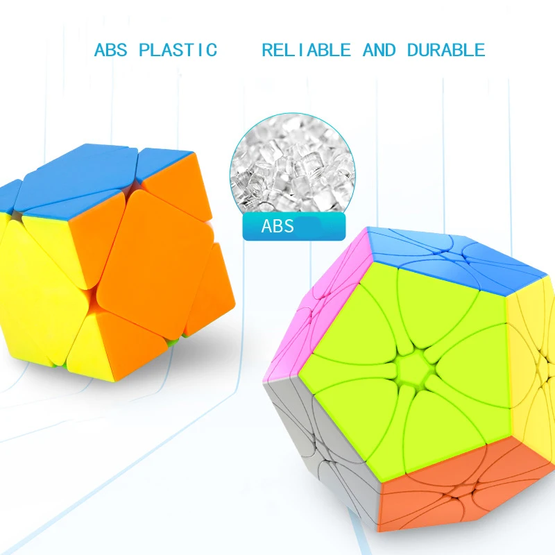 3D магический куб сегменты скоростные детские волшебные игрушки наклейки анти