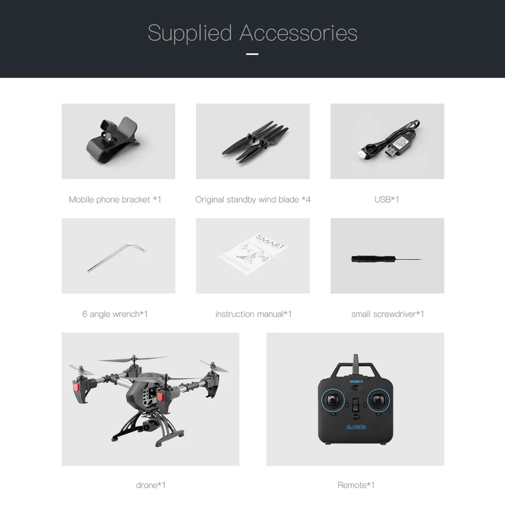 

2.4g Wifi Rc Quadcopter 6-axis Gyro 2mp Hd Fpv Drone Helicopter 2.0mp Hd Camera 4 Channels Toy 150m Distance Photograph Juguete