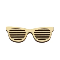 sunglasses shape mascot laser cut christmas decorations silhouette blank unpainted 25 pieces wooden shape 1156