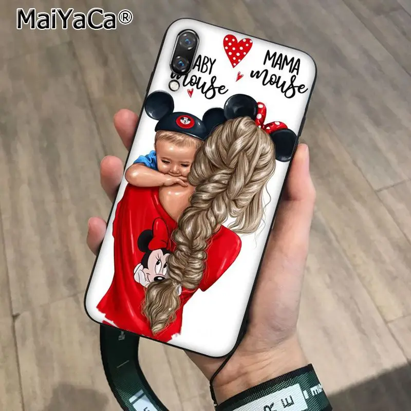 MaiYaCa красивый чехол для телефона для мамы и дочки и сына для Huawei P10 Plus 20 pro P20 lite mate9 10 lite honor 10 vision 10 - Цвет: A10
