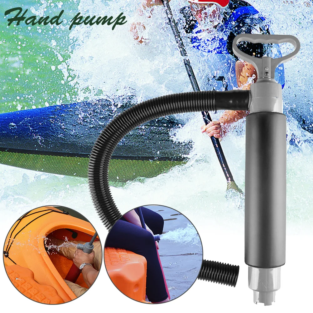 

Durable Small Accessories Water Sport Drainage With Hose Tool Kayak Hand Pump Manual Bilge Canoe Outdoor Emergency Floating
