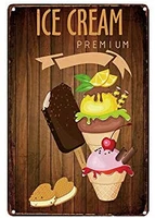 ice cream premium poster retro tin sign for street garage home store wall decoration crafts metal tin sign 8x12inch